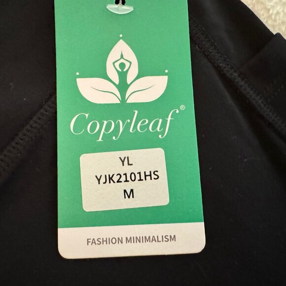 Copyleaf NWT Black Crossover Waisted Flared Legging Yoga Pants Size M - Picture 8 of 14